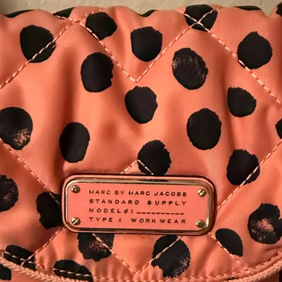 Marc Jacobs Orange and Black Polka Dot Crossbody Bag - Picture 2 of 8